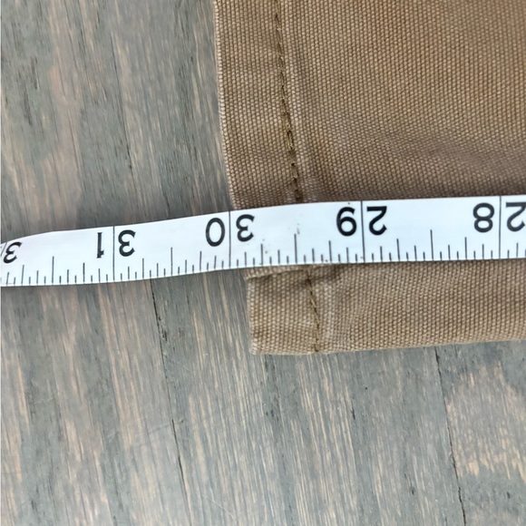 Carhartt Women’s Loose Fit Canvas Work Pant size 18 short tan khaki - Picture 8 of 10